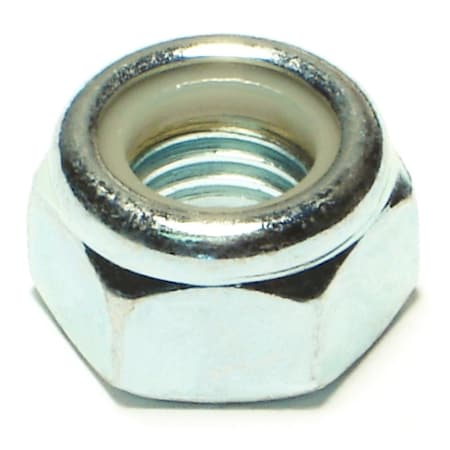 Midwest Fastener Nylon Insert Lock Nut, M12-1.75, Steel, Class 8, Zinc Plated, 3 PK 63907